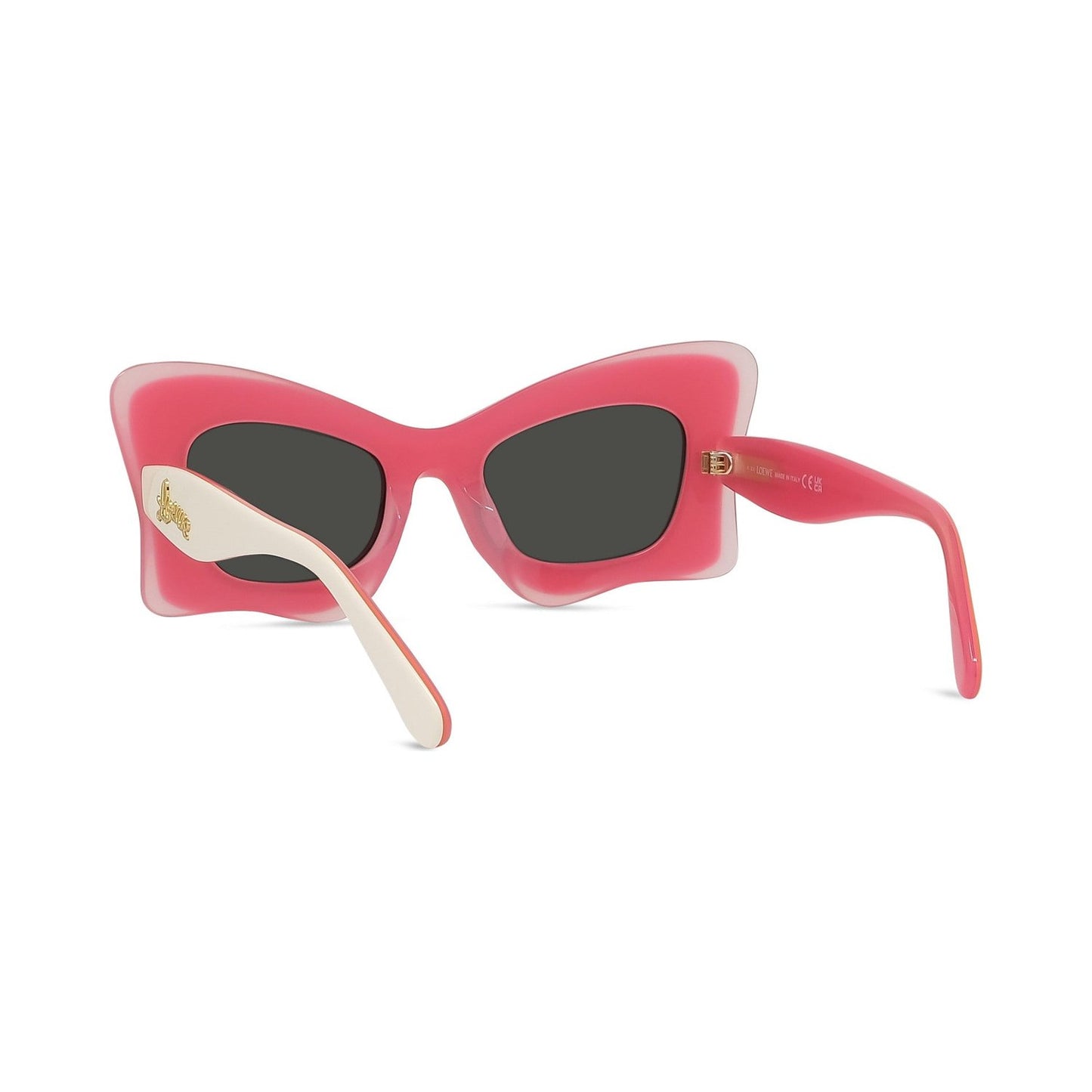 Curvy White Butterfly Sunglasses 59a