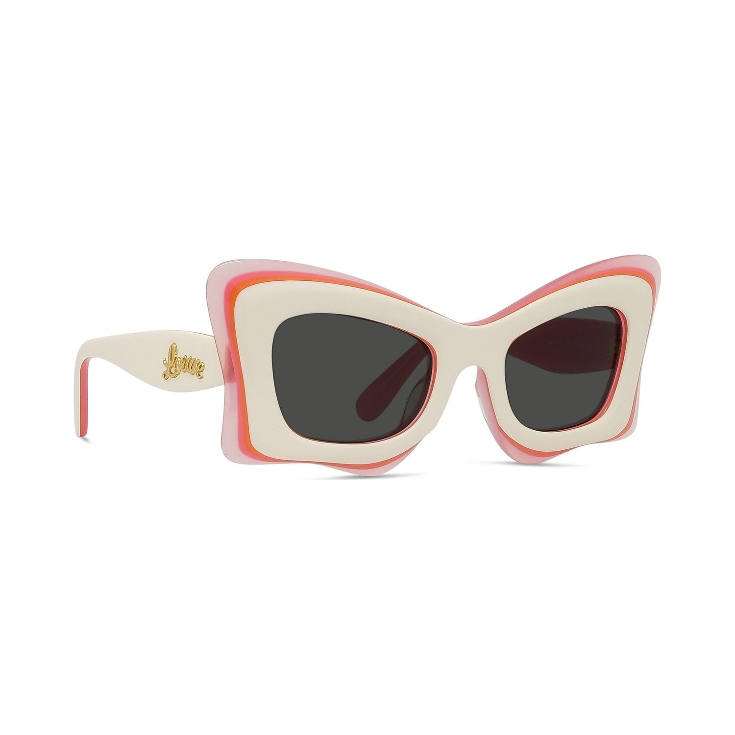 Curvy White Butterfly Sunglasses 59a