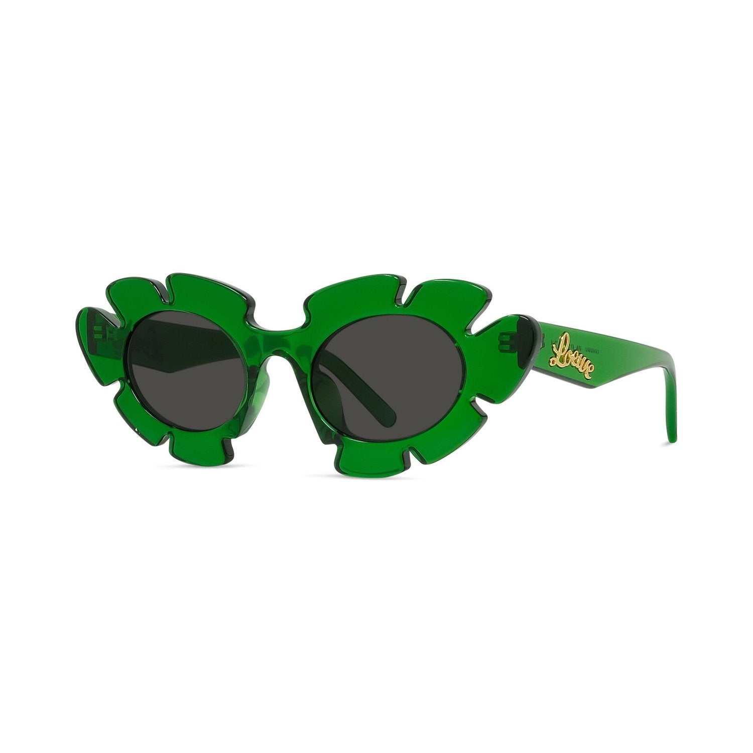 Curvy Green Cat Eye Sunglasses 98a