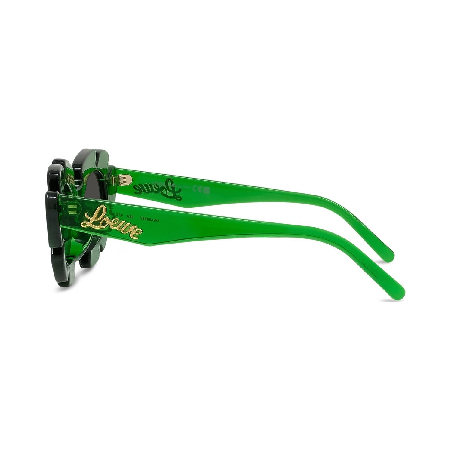 Curvy Green Cat Eye Sunglasses 98a