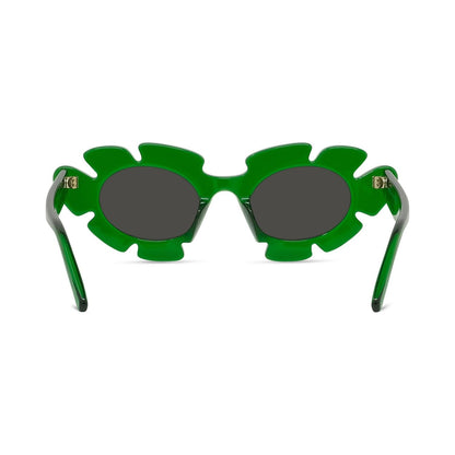 Curvy Green Cat Eye Sunglasses 98a