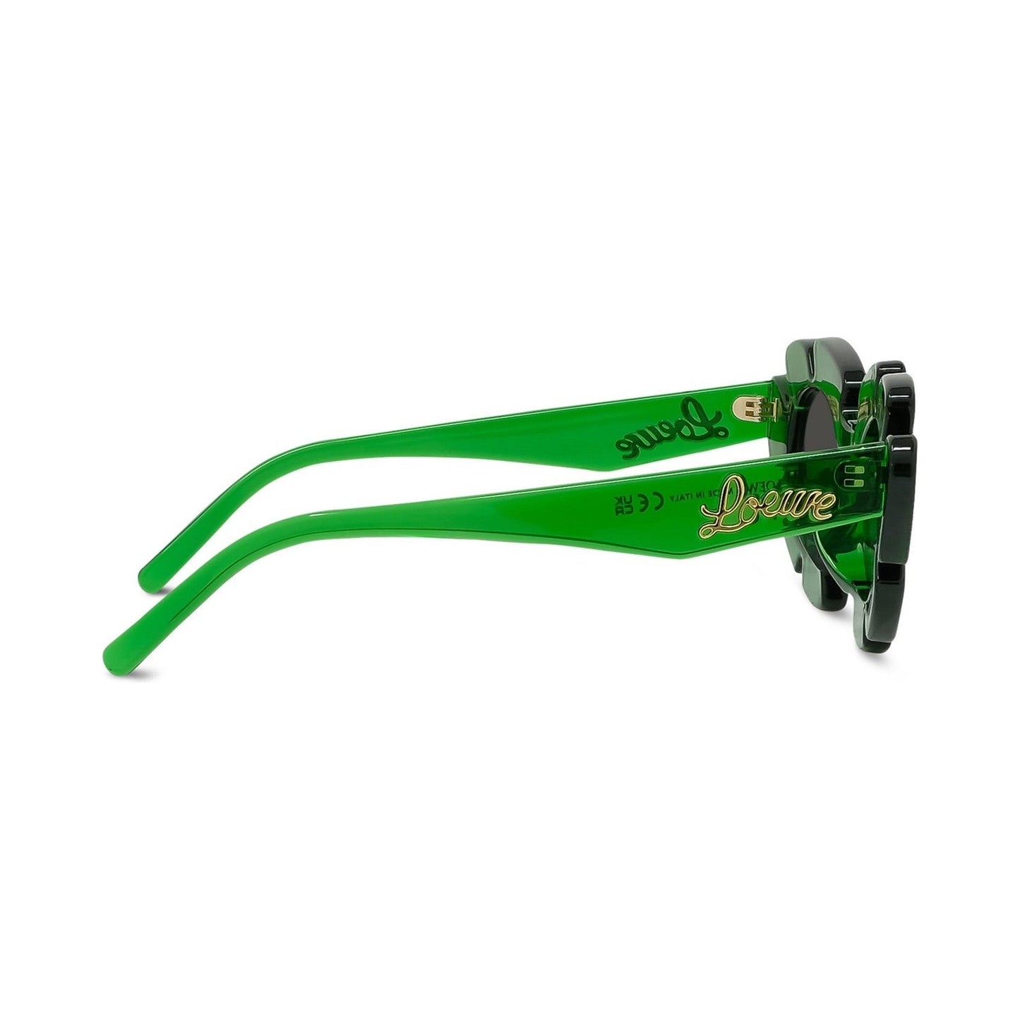 Curvy Green Cat Eye Sunglasses 98a