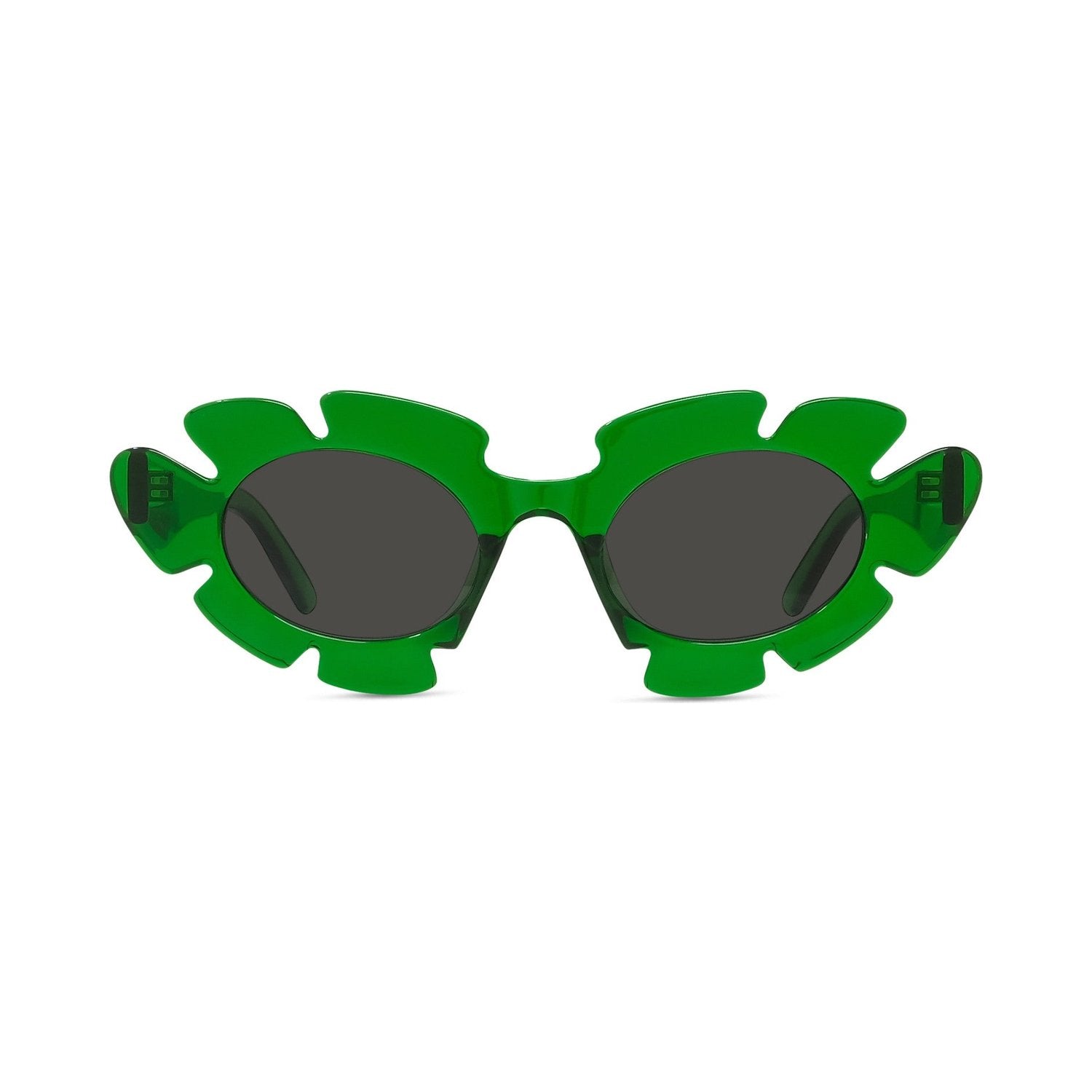 Curvy Green Cat Eye Sunglasses 98a