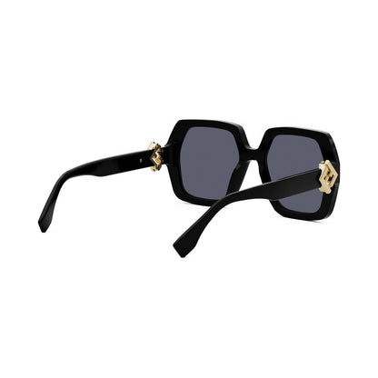 FF Diamonds Black Square Sunglasses 01v