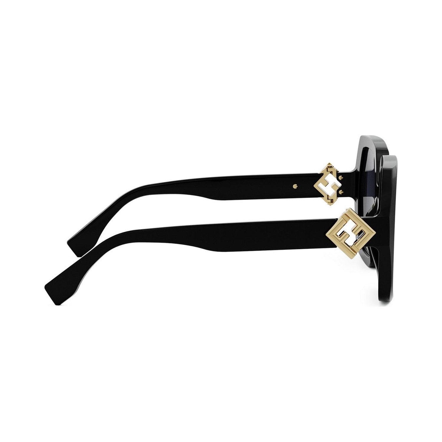 FF Diamonds Black Square Sunglasses 01v