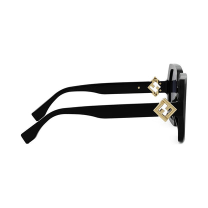 FF Diamonds Black Square Sunglasses 01v