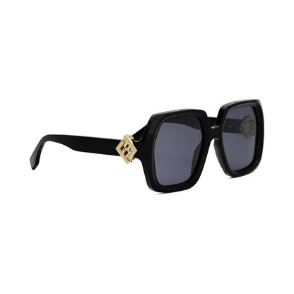 FF Diamonds Black Square Sunglasses 01v