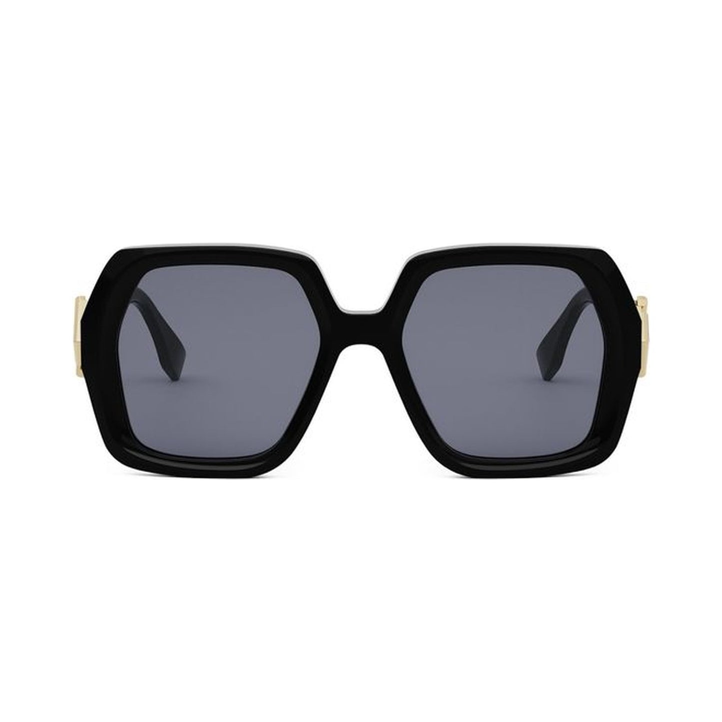 FF Diamonds Black Square Sunglasses 01v