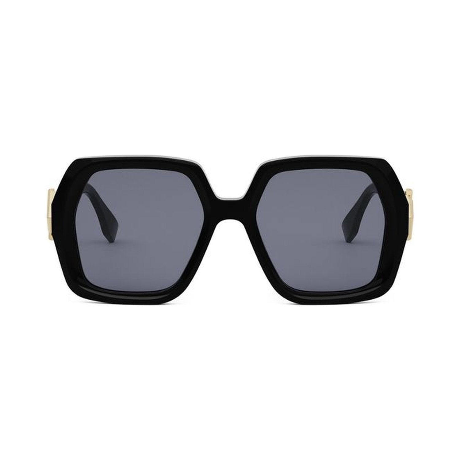 FF Diamonds Black Square Sunglasses 01v