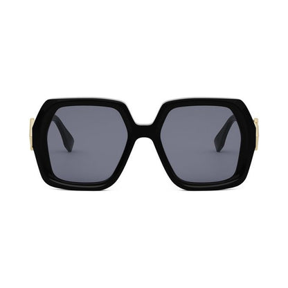 FF Diamonds Black Square Sunglasses 01v