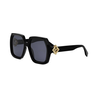 FF Diamonds Black Square Sunglasses 01v