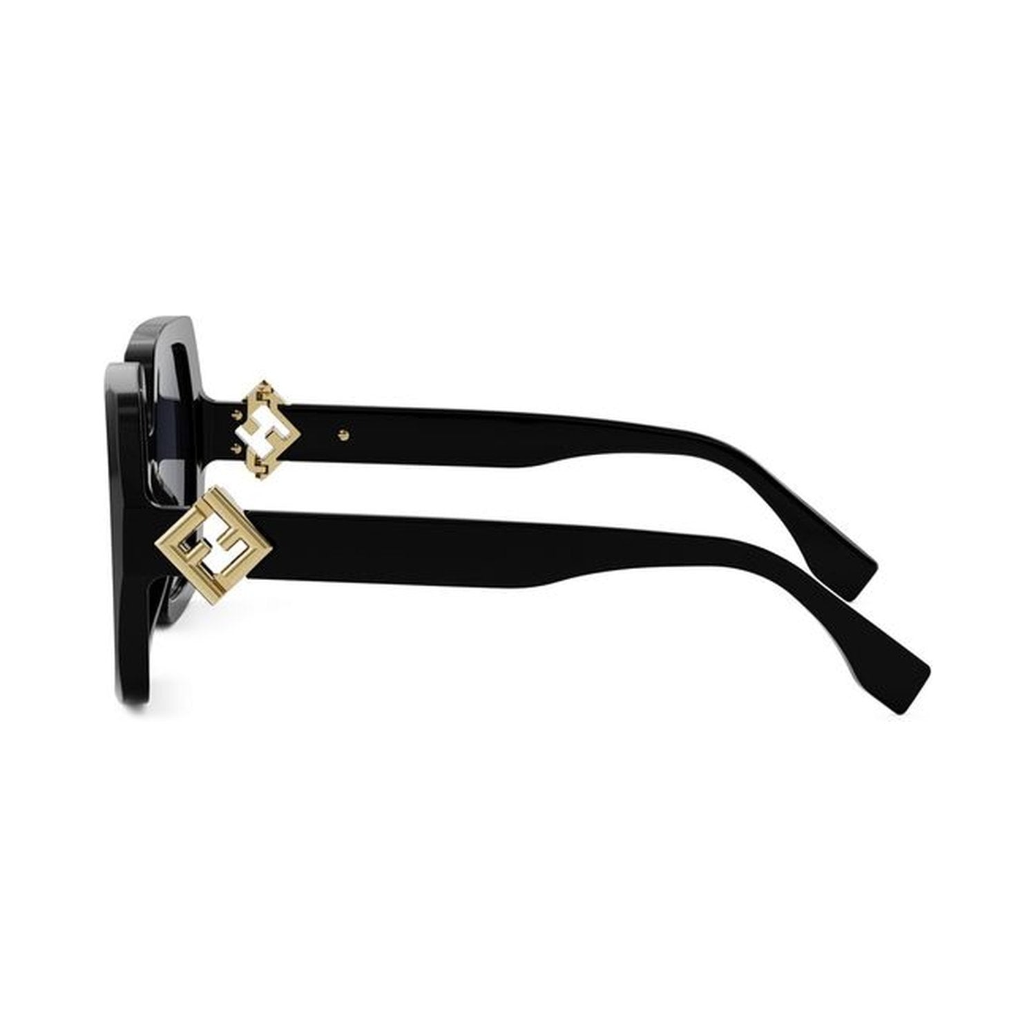FF Diamonds Black Square Sunglasses 01v