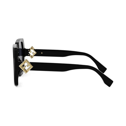 FF Diamonds Black Square Sunglasses 01v