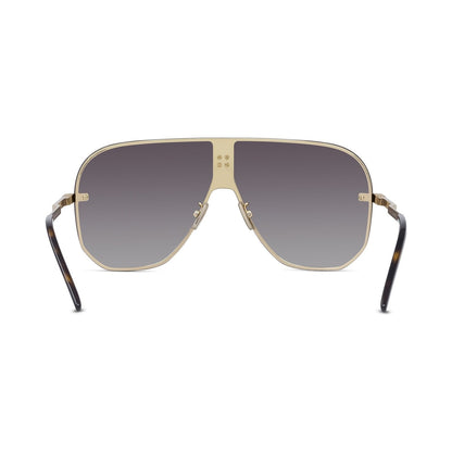 4GEM Gold Rectangular Sunglasses