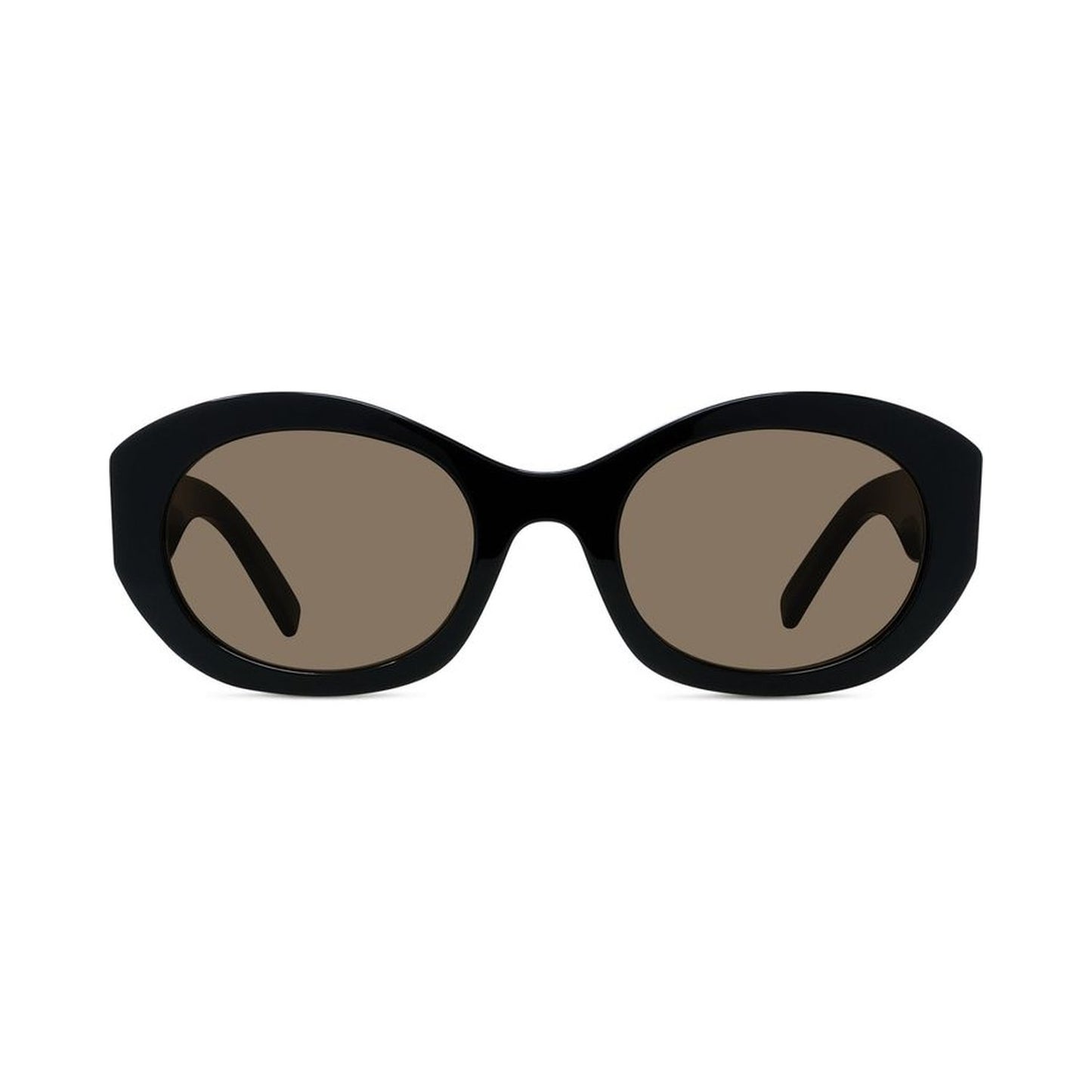 4G Black Oval Sunglasses