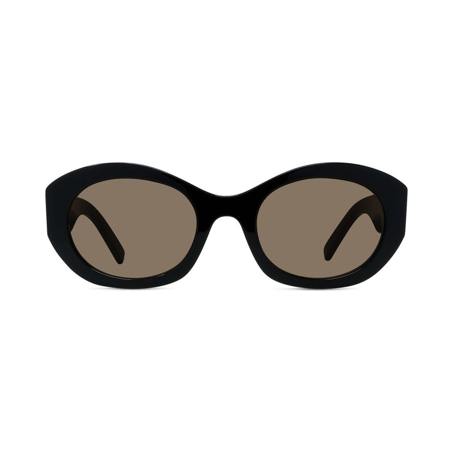 4G Black Oval Sunglasses
