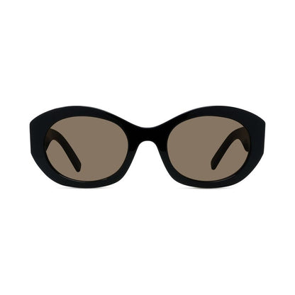 4G Black Oval Sunglasses