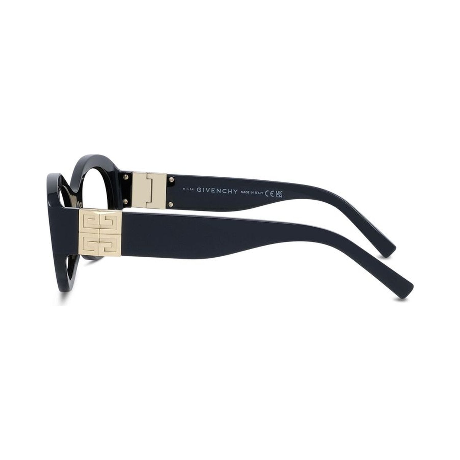 4G Black Oval Sunglasses