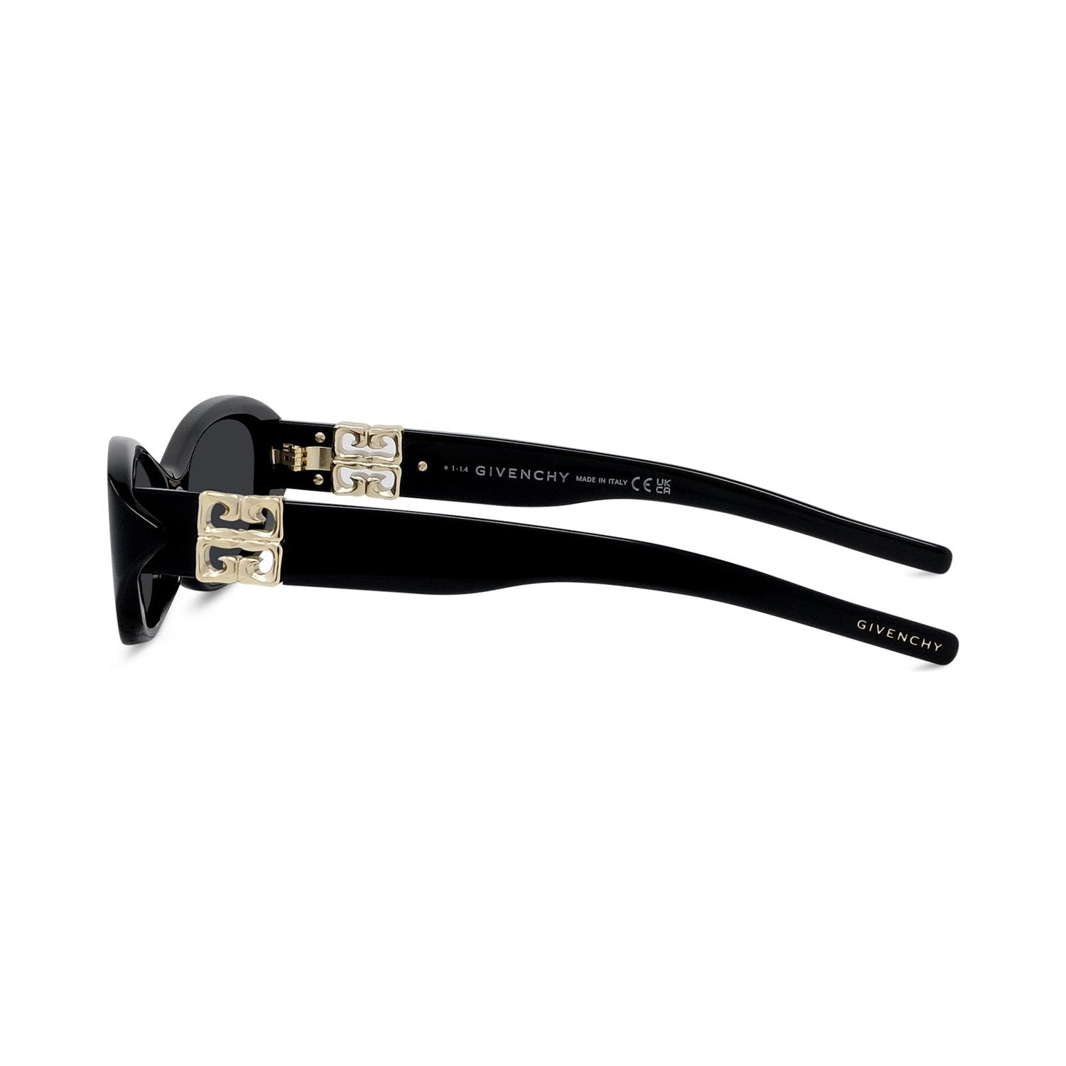 4G Liquid Black Cat Eye Sunglasses 01a
