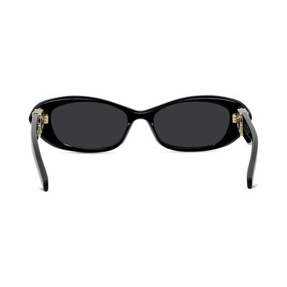 4G Liquid Black Cat Eye Sunglasses 01a