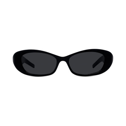 4G Liquid Black Cat Eye Sunglasses 01a