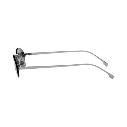 Fendi First Crystal Silver Oval Sunglasses 12a