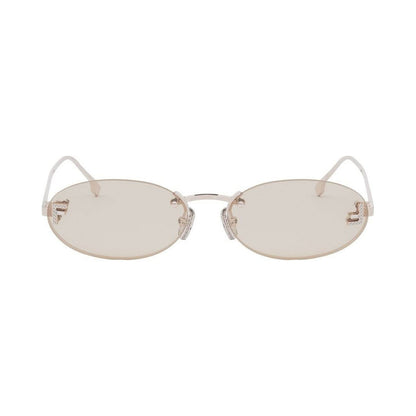 Fendi First Crystal Rose Oval Sunglasses 28y