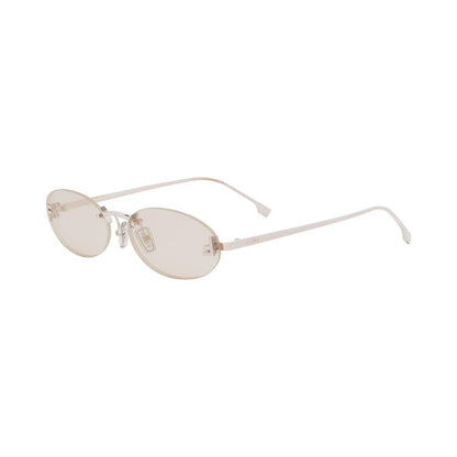 Fendi First Crystal Rose Oval Sunglasses 28y