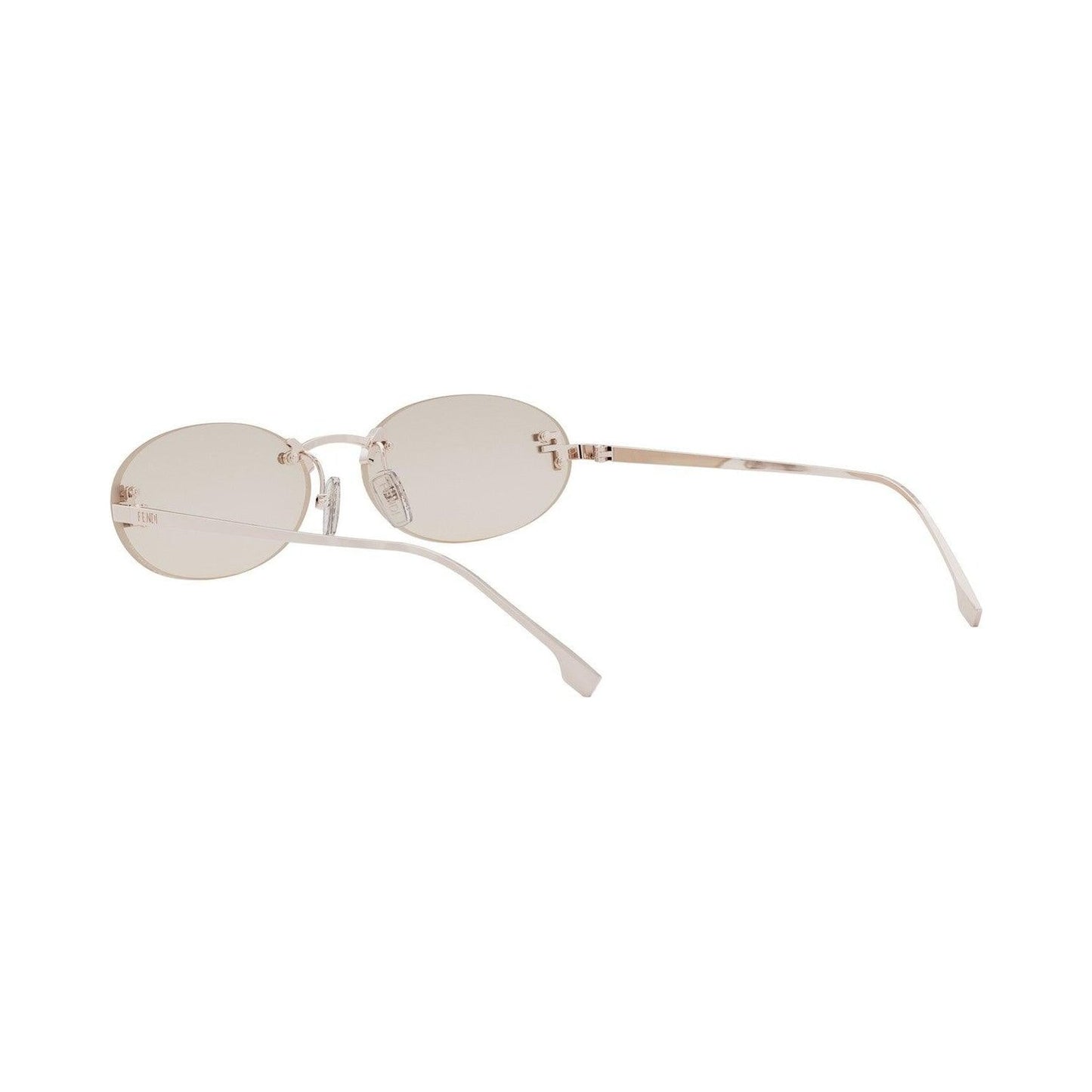 Fendi First Crystal Rose Oval Sunglasses 28y