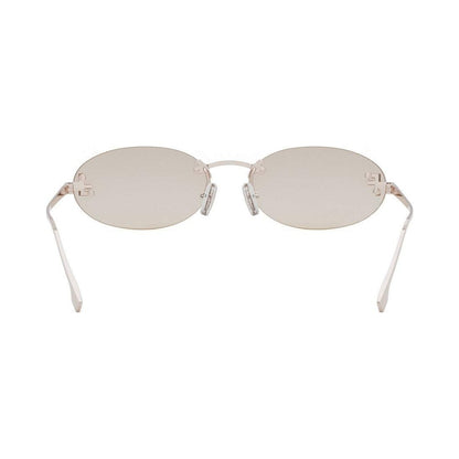 Fendi First Crystal Rose Oval Sunglasses 28y
