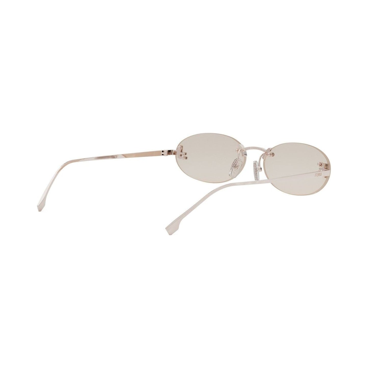 Fendi First Crystal Rose Oval Sunglasses 28y