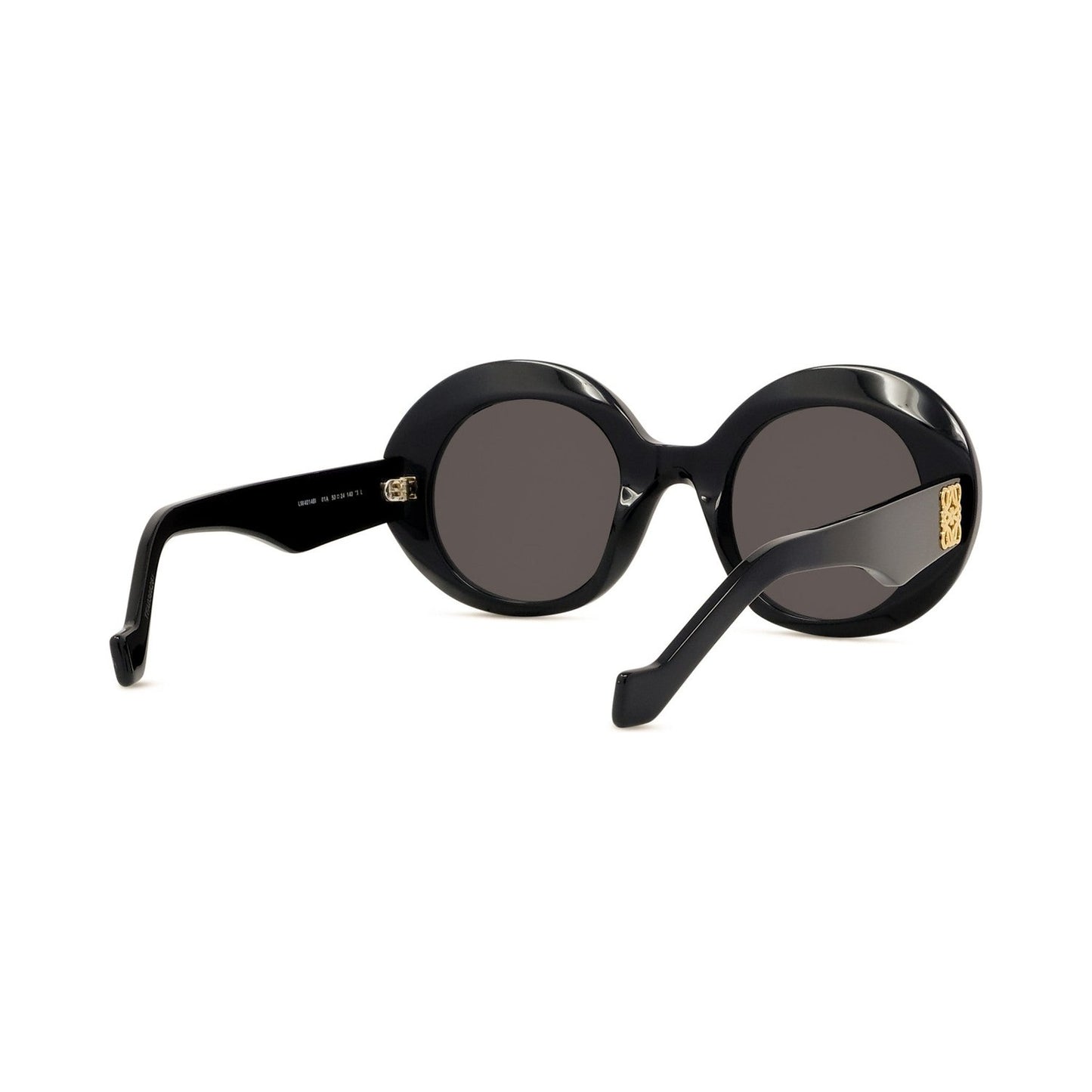 Anagram Black Oval Sunglasses