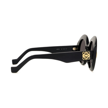Anagram Black Oval Sunglasses