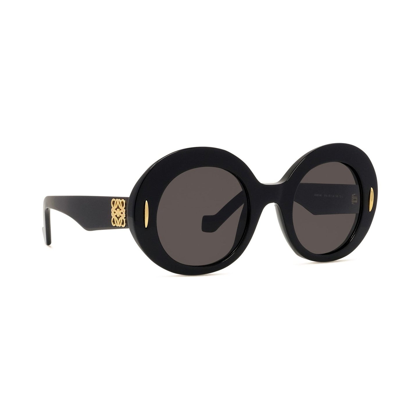 Anagram Black Oval Sunglasses