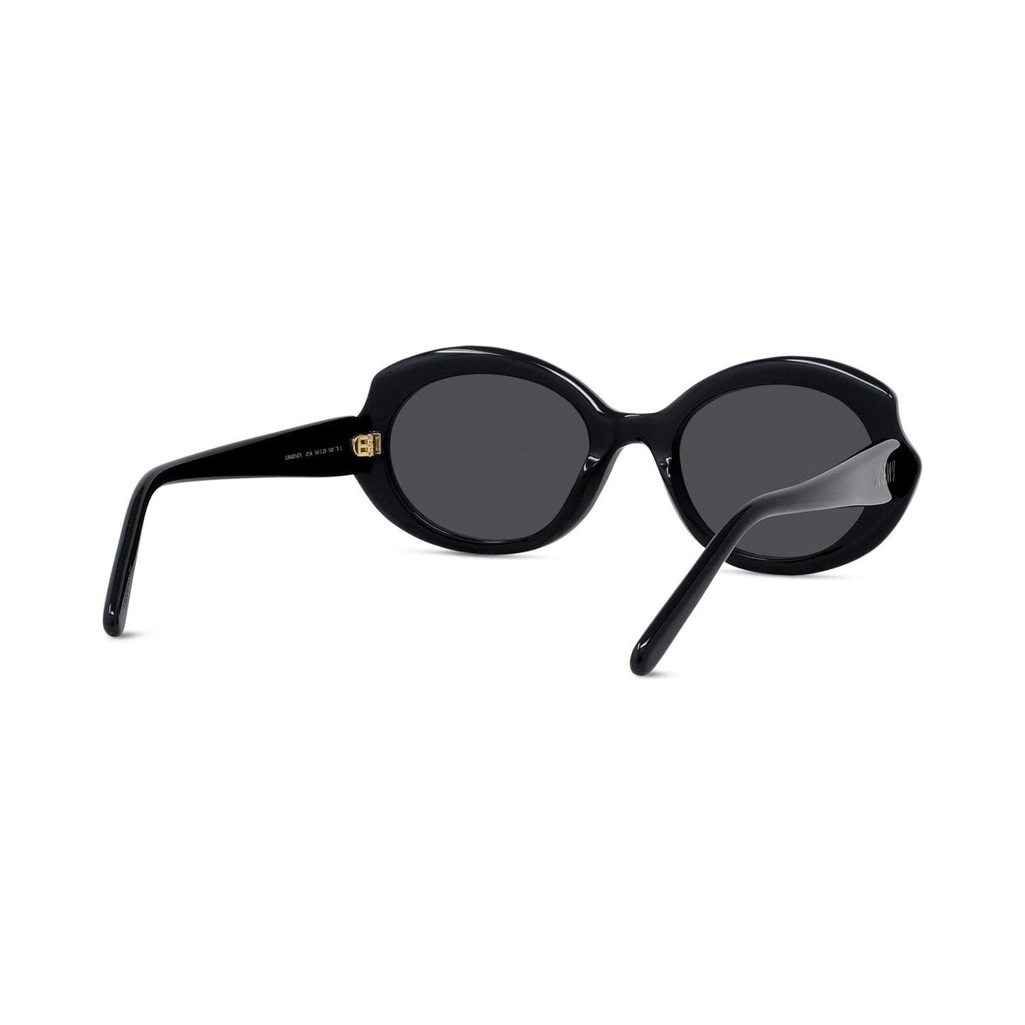 Slim Black Geometric Sunglasses 01a