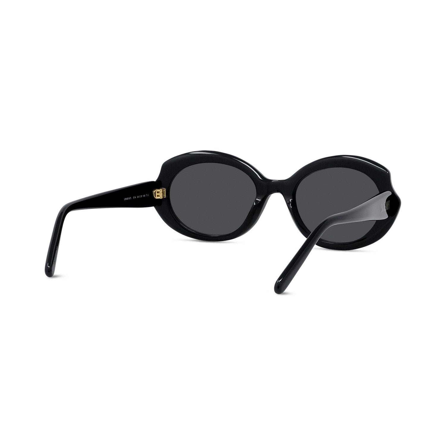 Slim Black Geometric Sunglasses 01a