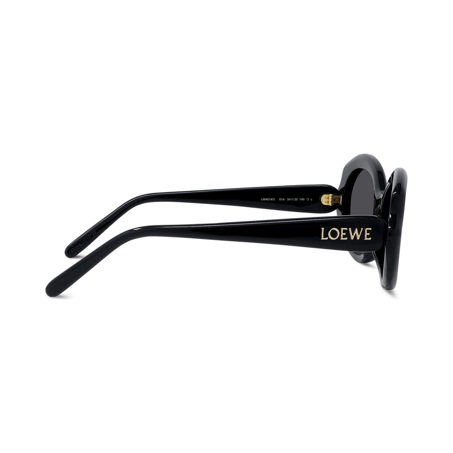 Slim Black Geometric Sunglasses 01a