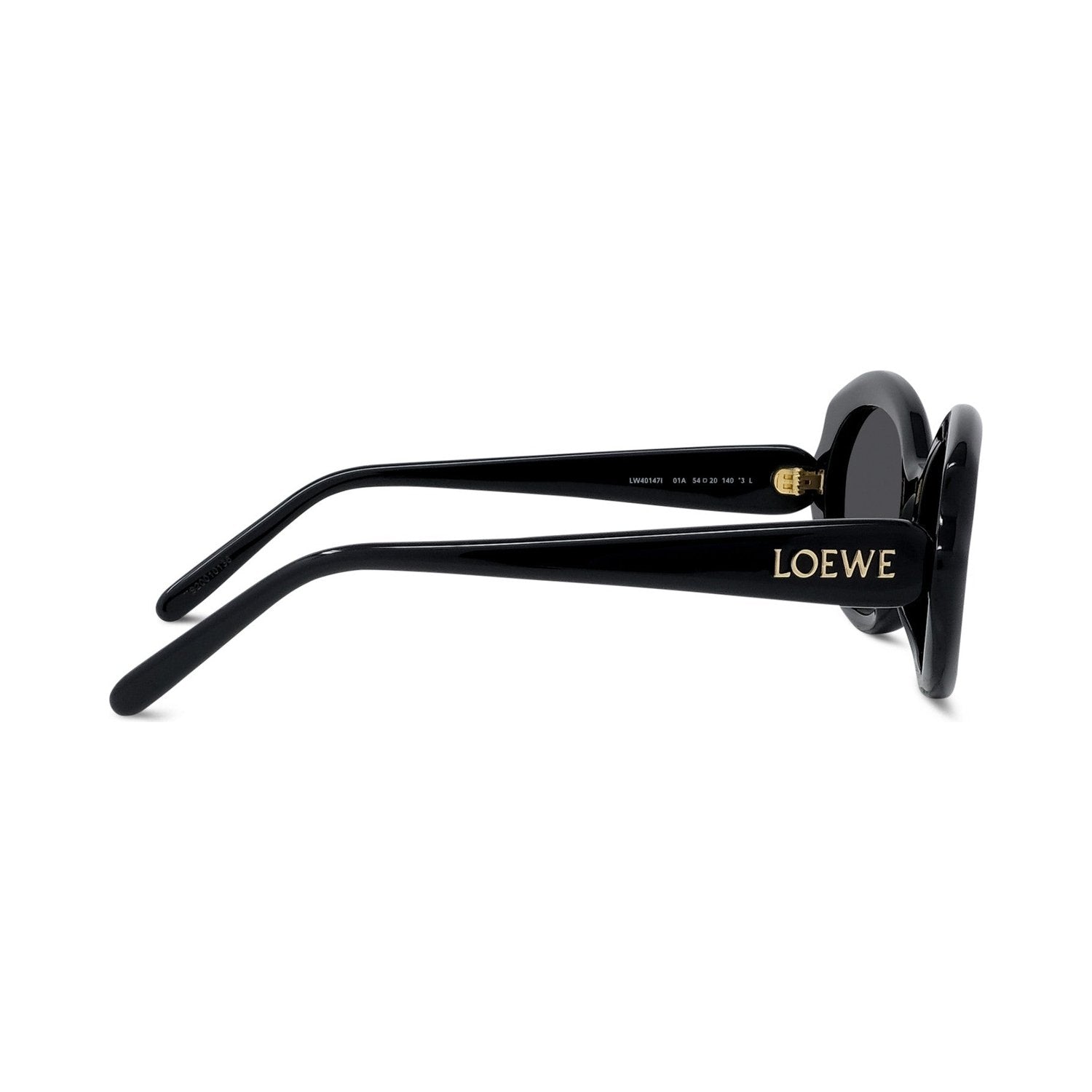Slim Black Geometric Sunglasses 01a