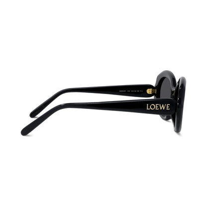 Slim Black Geometric Sunglasses 01a
