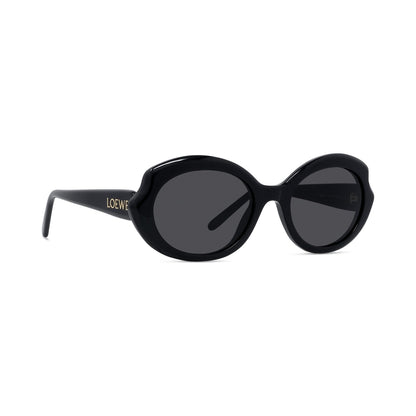 Slim Black Geometric Sunglasses 01a