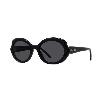 Slim Black Geometric Sunglasses 01a