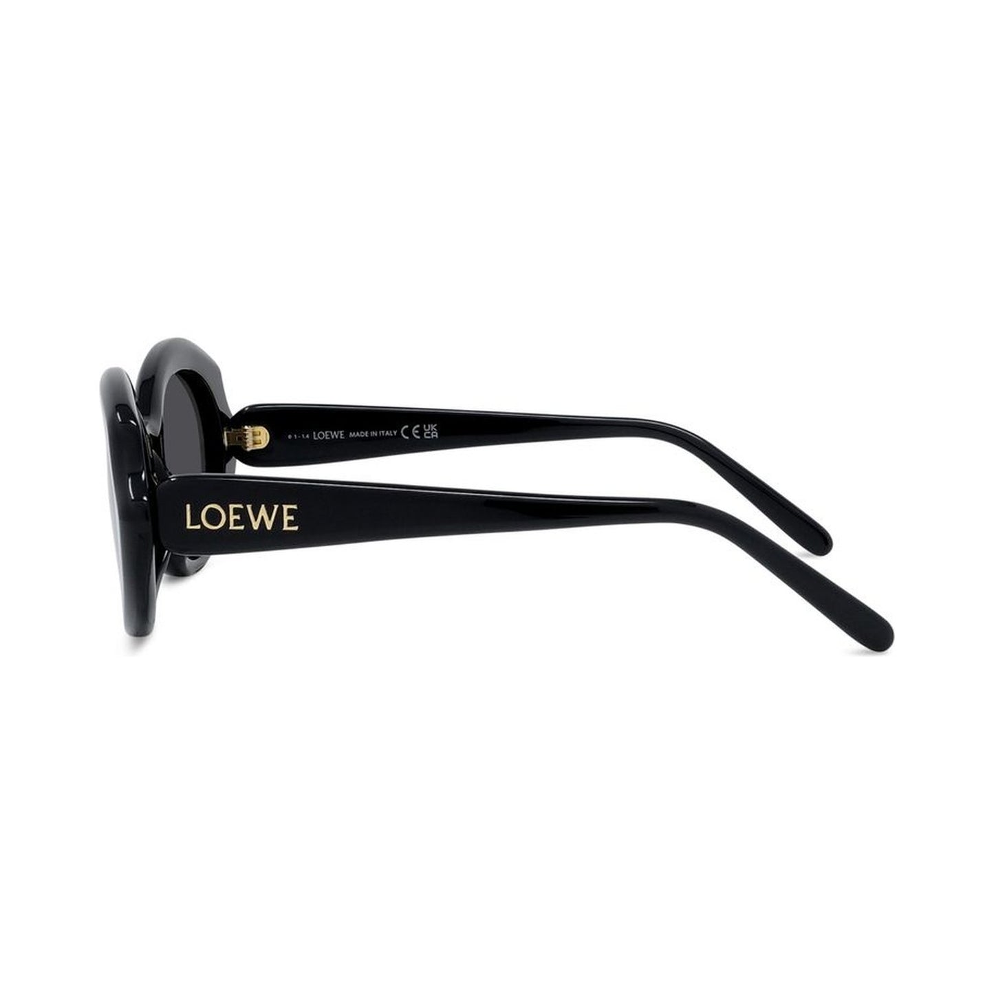 Slim Black Geometric Sunglasses 01a