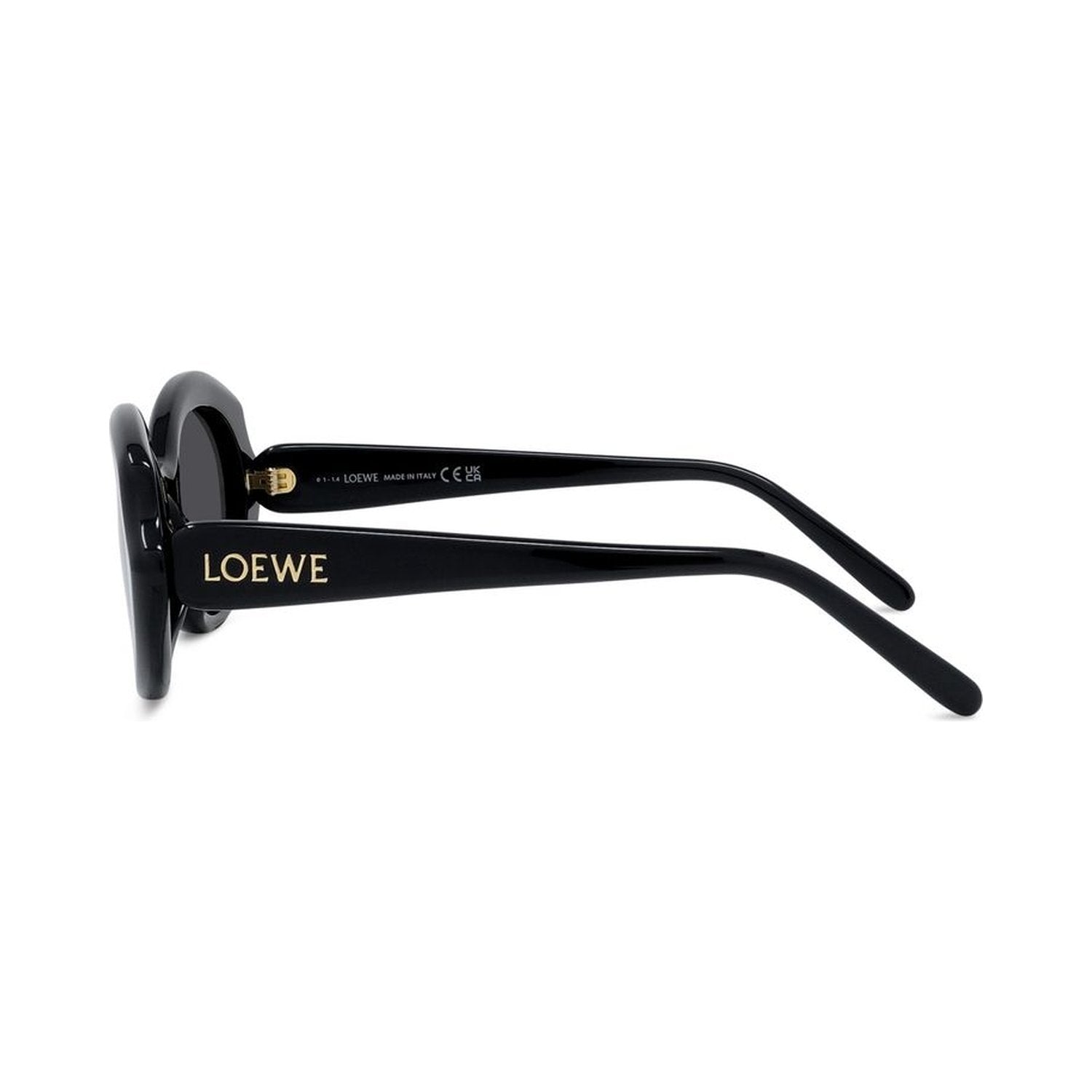 Slim Black Geometric Sunglasses 01a