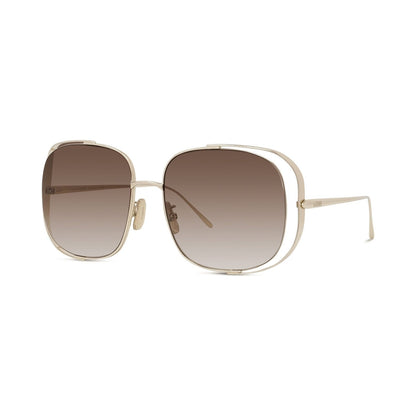 Signature Gold Rectangular Sunglasses 32f