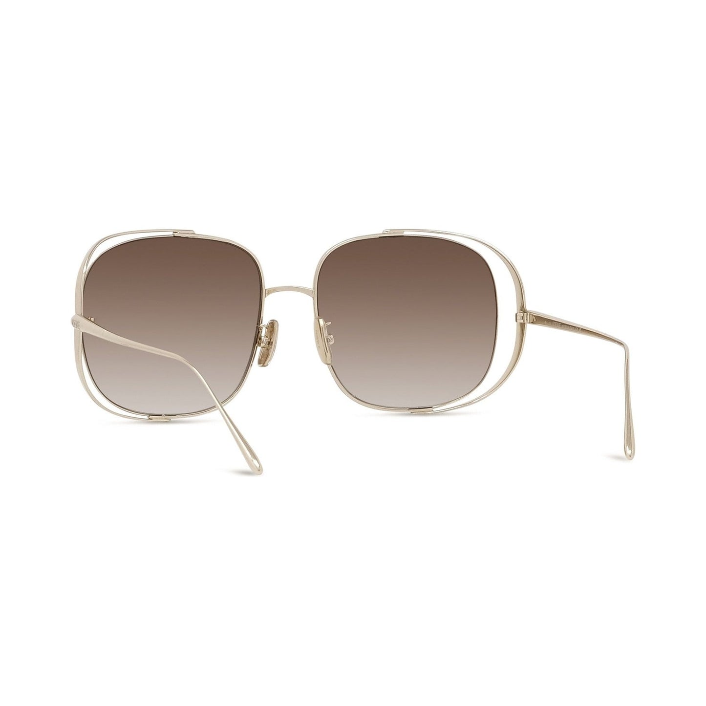 Signature Gold Rectangular Sunglasses 32f