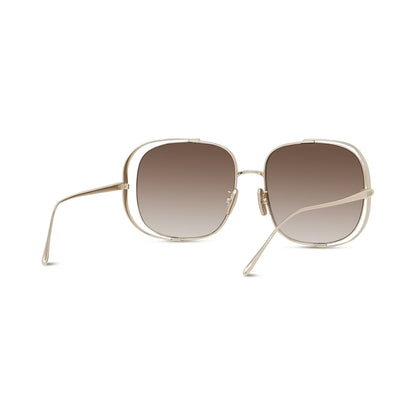 Signature Gold Rectangular Sunglasses 32f