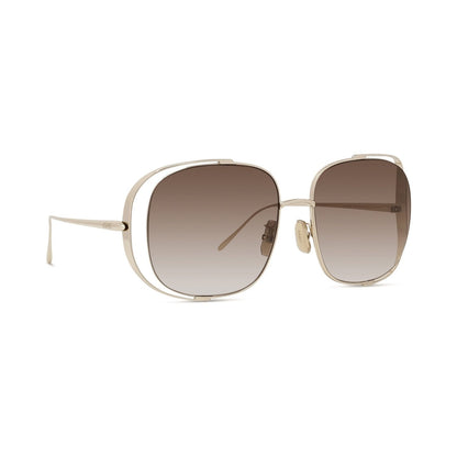 Signature Gold Rectangular Sunglasses 32f