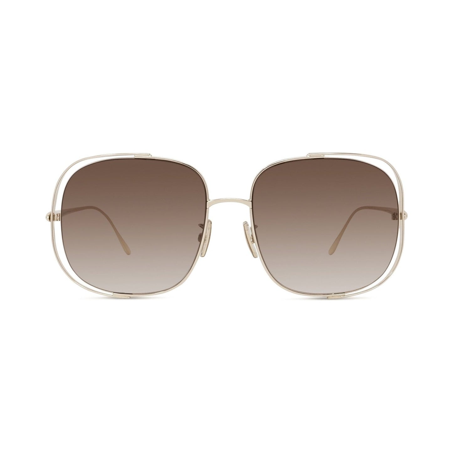 Signature Gold Rectangular Sunglasses 32f