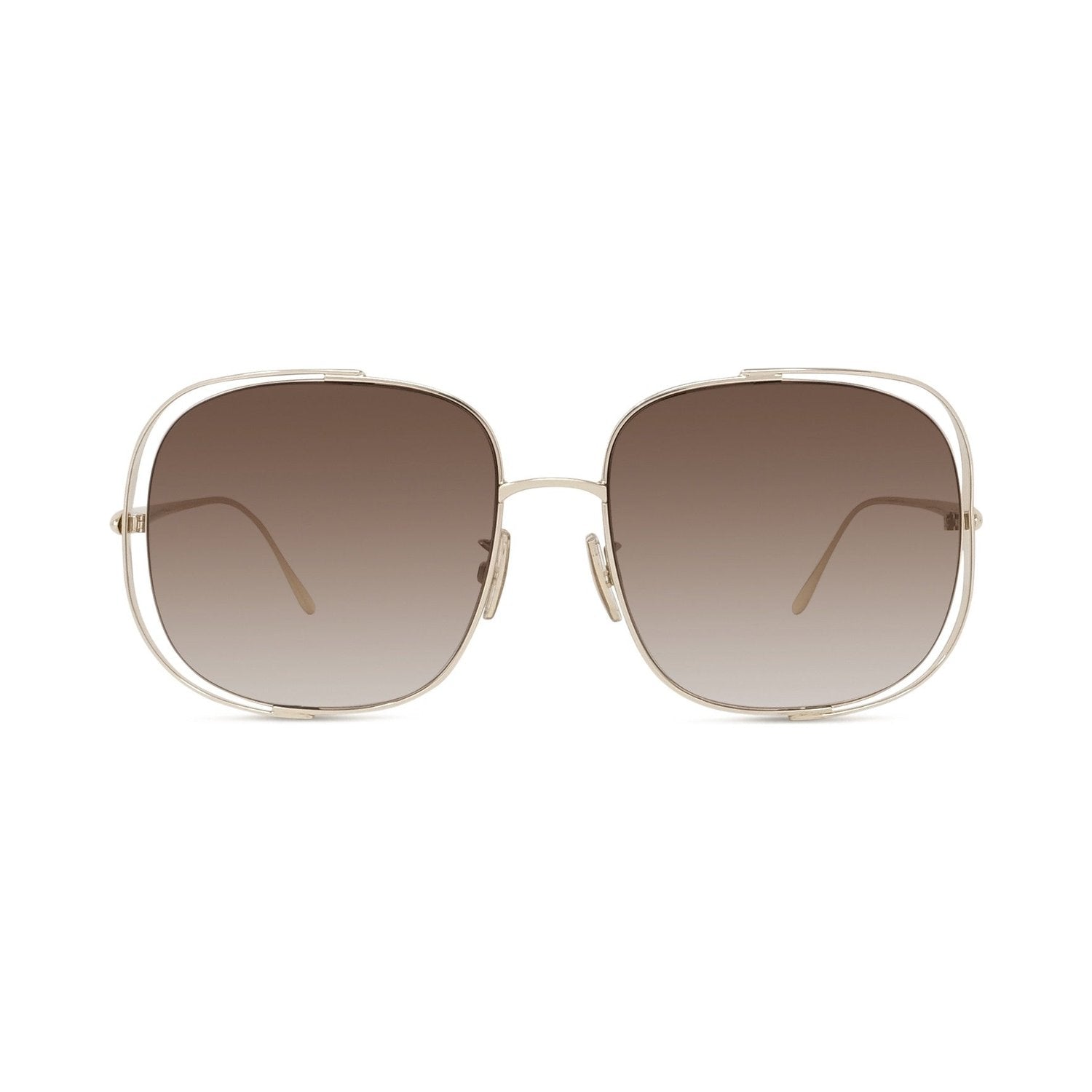Signature Gold Rectangular Sunglasses 32f