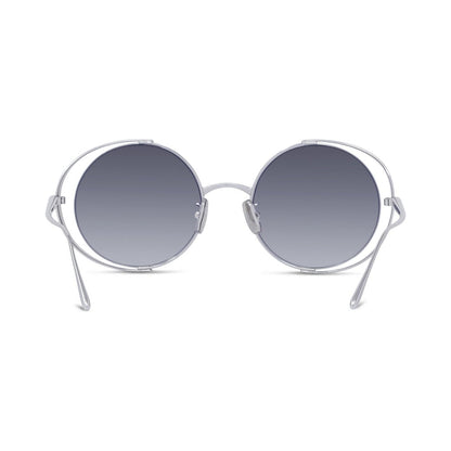 Signature Silver Round Sunglasses